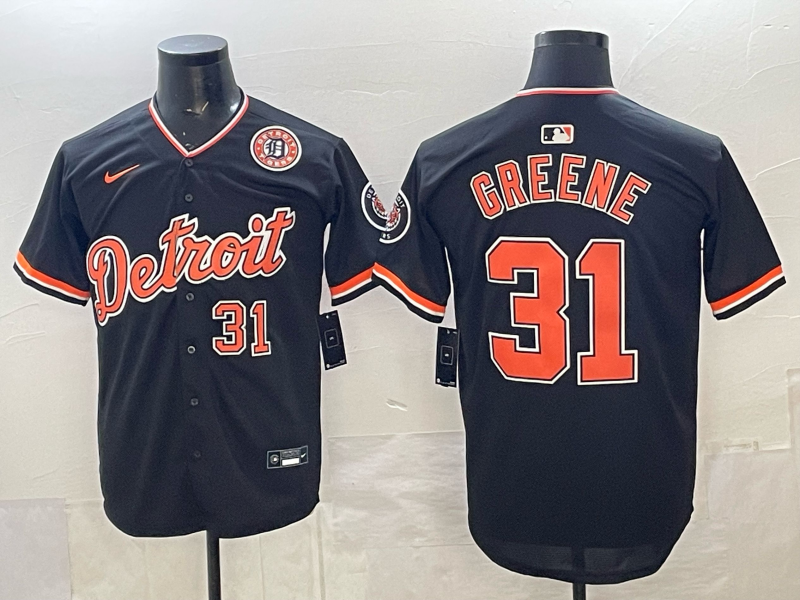 Men Detroit Tigers #31 Greene black Game Nike MLB Jersey 2026006